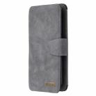 For Huawei P Smart (2019) Detachable Frosted Magnetic Horizontal Flip Leather Case with Card Slots & Holder & Zipper Wallet & Photo Frame(Grey) - 2