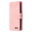 For Huawei P Smart (2019) Detachable Frosted Magnetic Horizontal Flip Leather Case with Card Slots & Holder & Zipper Wallet & Photo Frame(Pink) - 2