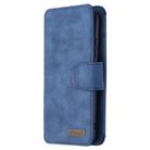 For Huawei P Smart Z Detachable Frosted Magnetic Horizontal Flip Leather Case with Card Slots & Holder & Zipper Wallet & Photo Frame(Blue) - 1