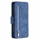 For Huawei P Smart Z Detachable Frosted Magnetic Horizontal Flip Leather Case with Card Slots & Holder & Zipper Wallet & Photo Frame(Blue) - 2