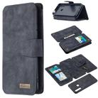 For Huawei P Smart Z Detachable Frosted Magnetic Horizontal Flip Leather Case with Card Slots & Holder & Zipper Wallet & Photo Frame(Black Blue) - 1