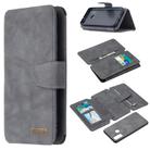 For Huawei P Smart (2020) Detachable Frosted Magnetic Horizontal Flip Leather Case with Card Slots & Holder & Zipper Wallet & Photo Frame(Grey) - 1