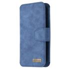 For Huawei Y5p / Honor 9S Detachable Frosted Magnetic Horizontal Flip Leather Case with Card Slots & Holder & Zipper Wallet & Photo Frame(Blue) - 2