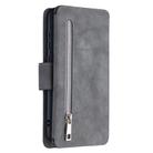 For Huawei Y5p / Honor 9S Detachable Frosted Magnetic Horizontal Flip Leather Case with Card Slots & Holder & Zipper Wallet & Photo Frame(Grey) - 3