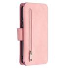 For Huawei Y6 (2019) Detachable Frosted Magnetic Horizontal Flip Leather Case with Card Slots & Holder & Zipper Wallet & Photo Frame(Pink) - 3