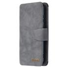 For Huawei Y6p Detachable Frosted Magnetic Horizontal Flip Leather Case with Card Slots & Holder & Zipper Wallet & Photo Frame(Grey) - 2