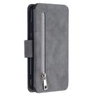 For Huawei Y7p / P40 Lite E Detachable Frosted Magnetic Horizontal Flip Leather Case with Card Slots & Holder & Zipper Wallet & Photo Frame(Grey) - 3