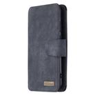 For Huawei Y7p / P40 Lite E Detachable Frosted Magnetic Horizontal Flip Leather Case with Card Slots & Holder & Zipper Wallet & Photo Frame(Black Blue) - 2