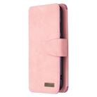 For Huawei Y7p / P40 Lite E Detachable Frosted Magnetic Horizontal Flip Leather Case with Card Slots & Holder & Zipper Wallet & Photo Frame(Pink) - 2