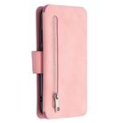 For Huawei Y7p / P40 Lite E Detachable Frosted Magnetic Horizontal Flip Leather Case with Card Slots & Holder & Zipper Wallet & Photo Frame(Pink) - 3