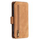 For Huawei Y7p / P40 Lite E Detachable Frosted Magnetic Horizontal Flip Leather Case with Card Slots & Holder & Zipper Wallet & Photo Frame(Brown) - 3