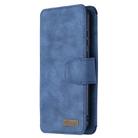 For Huawei Honor 9A Detachable Frosted Magnetic Horizontal Flip Leather Case with Card Slots & Holder & Zipper Wallet & Photo Frame(Blue) - 2