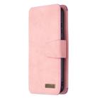 For Huawei Honor 9A Detachable Frosted Magnetic Horizontal Flip Leather Case with Card Slots & Holder & Zipper Wallet & Photo Frame(Pink) - 2