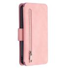 For Huawei Honor 9A Detachable Frosted Magnetic Horizontal Flip Leather Case with Card Slots & Holder & Zipper Wallet & Photo Frame(Pink) - 3