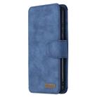 For Huawei Honor 9X Lite Detachable Frosted Magnetic Horizontal Flip Leather Case with Card Slots & Holder & Zipper Wallet & Photo Frame(Blue) - 2