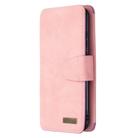 For Huawei Honor 9X Lite Detachable Frosted Magnetic Horizontal Flip Leather Case with Card Slots & Holder & Zipper Wallet & Photo Frame(Pink) - 2