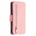 For Huawei Honor 9X Lite Detachable Frosted Magnetic Horizontal Flip Leather Case with Card Slots & Holder & Zipper Wallet & Photo Frame(Pink) - 3