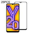 For Vivo Y20 25 PCS Full Glue Full Screen Tempered Glass Film - 1