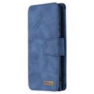 For Samsung Galaxy Note20 Ultra Detachable Frosted Magnetic Horizontal Flip PU Leather Case with Card Slots & Holder & Zipper Wallet & Photo Frame(Blue) - 2