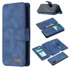 For Samsung Galaxy Note20 Detachable Frosted Magnetic Horizontal Flip PU Leather Case with Card Slots & Holder & Zipper Wallet & Photo Frame(Blue) - 1