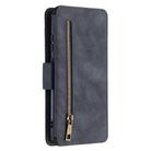 For Samsung Galaxy Note20 Detachable Frosted Magnetic Horizontal Flip PU Leather Case with Card Slots & Holder & Zipper Wallet & Photo Frame(Black Blue) - 3