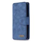 For Samsung Galaxy S9 Detachable Frosted Magnetic Horizontal Flip PU Leather Case with Card Slots & Holder & Zipper Wallet & Photo Frame(Blue) - 2