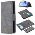 For Samsung Galaxy S9 Detachable Frosted Magnetic Horizontal Flip PU Leather Case with Card Slots & Holder & Zipper Wallet & Photo Frame(Gray) - 1