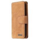 For Samsung Galaxy S9 Detachable Frosted Magnetic Horizontal Flip PU Leather Case with Card Slots & Holder & Zipper Wallet & Photo Frame(Brown) - 2