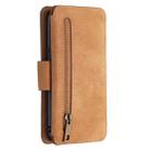 For Samsung Galaxy S9 Detachable Frosted Magnetic Horizontal Flip PU Leather Case with Card Slots & Holder & Zipper Wallet & Photo Frame(Brown) - 3