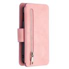 For Samsung Galaxy S10e Detachable Frosted Magnetic Horizontal Flip PU Leather Case with Card Slots & Holder & Zipper Wallet & Photo Frame(Pink) - 3