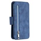 For Samsung Galaxy S10 Detachable Frosted Magnetic Horizontal Flip PU Leather Case with Card Slots & Holder & Zipper Wallet & Photo Frame(Blue) - 3