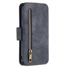 For Samsung Galaxy S10 Detachable Frosted Magnetic Horizontal Flip PU Leather Case with Card Slots & Holder & Zipper Wallet & Photo Frame(Black Blue) - 3