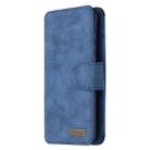 For Samsung Galaxy S20 Plus Detachable Frosted Magnetic Horizontal Flip PU Leather Case with Card Slots & Holder & Zipper Wallet & Photo Frame(Blue) - 2