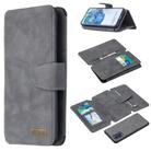 For Samsung Galaxy S20 Plus Detachable Frosted Magnetic Horizontal Flip PU Leather Case with Card Slots & Holder & Zipper Wallet & Photo Frame(Gray) - 1