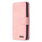 For Samsung Galaxy S20 Plus Detachable Frosted Magnetic Horizontal Flip PU Leather Case with Card Slots & Holder & Zipper Wallet & Photo Frame(Pink) - 2