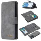 For Samsung Galaxy S20 Ultra Detachable Frosted Magnetic Horizontal Flip PU Leather Case with Card Slots & Holder & Zipper Wallet & Photo Frame(Gray) - 1
