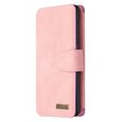 For Samsung Galaxy S20 Ultra Detachable Frosted Magnetic Horizontal Flip PU Leather Case with Card Slots & Holder & Zipper Wallet & Photo Frame(Pink) - 2