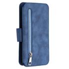 For Samsung Galaxy S20 Detachable Frosted Magnetic Horizontal Flip PU Leather Case with Card Slots & Holder & Zipper Wallet & Photo Frame(Blue) - 2