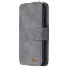 For Samsung Galaxy S20 Detachable Frosted Magnetic Horizontal Flip PU Leather Case with Card Slots & Holder & Zipper Wallet & Photo Frame(Gray) - 2