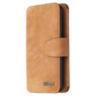 For Samsung Galaxy S20 Detachable Frosted Magnetic Horizontal Flip PU Leather Case with Card Slots & Holder & Zipper Wallet & Photo Frame(Brown) - 2