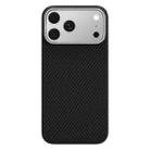 For iPhone 17 Pro Max 600D Fine Grain Series Carbon Fiber MagSafe Phone Case(Black) - 1