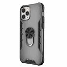 For iPhone 12 / 12 Pro Magnetic Frosted PC + Matte TPU Shockproof Case with Ring Holder(Phantom Black) - 2