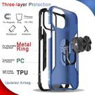 For iPhone 12 / 12 Pro Magnetic Frosted PC + Matte TPU Shockproof Case with Ring Holder(Glistening Green) - 4