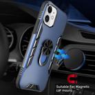 For iPhone 12 mini Magnetic Frosted PC + Matte TPU Shockproof Case with Ring Holder(Phantom Black) - 3