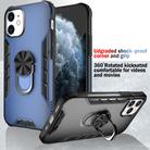 For iPhone 12 mini Magnetic Frosted PC + Matte TPU Shockproof Case with Ring Holder(Phantom Black) - 5