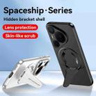 For Huawei Pura 80 Pro / Pura 80 Pro+ 5G Spaceship MagSafe Folding Holder Phone Case(Black) - 2