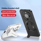 For Honor X70 5G Spaceship MagSafe Folding Holder Phone Case(Silver White) - 2