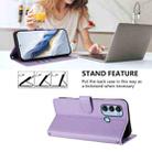 For Itel S17 / S661W / Vision 3 Embossed Heart Cat Leather Phone Case with Hand Strap(Light Purple) - 3