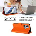 For Itel S17 / S661W / Vision 3 Embossed Heart Cat Leather Phone Case with Hand Strap(Orange) - 3
