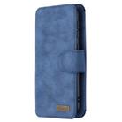 For Samsung Galaxy A10 Detachable Frosted Magnetic Horizontal Flip Leather Case with Card Slots & Holder & Zipper Wallet & Photo Frame(Blue) - 1
